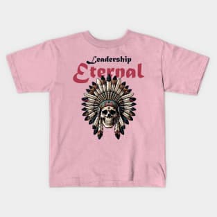 Indian chief skull Kids T-Shirt